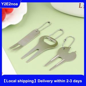 【Local shipping】 Zinc Alloy Golf Fork Line Divot Repairing Curved Fork Tool Green Repair Tool