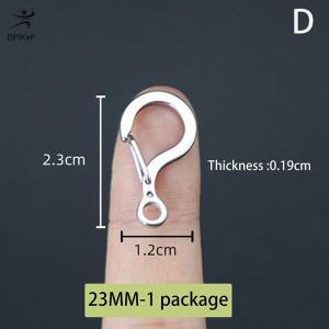 DP👓🧤🎾 1 cái nhỏ nhỏ 12mm đến 23mm 316 thép không gỉ mùa xuân Snap hook nhanh chóng phát hành Carabiner Clasp ngoài trời Fob Công cụ vòng chìa khóa