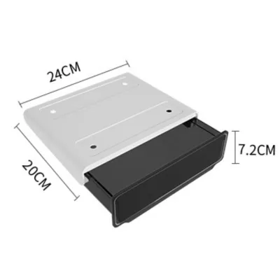 【SG Ready Stocks】Under Desk Drawer / Shelf Sliding Drawer/ Storage Drawer / Self Adhesive / Black and White