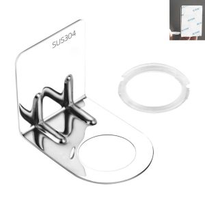SDFBN Space Saving 1 pcs Stainless Steel Bathroom Shelves Wall Mounted Household Bottle Holder Shampoo Organizer Matel Hook Shower Rack