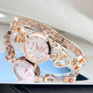 Retro Quartz Watch For Women Heart Shaped Classic Ladies Bracelet Watches High Quality Golden Silver No Fade Daily Waterproof