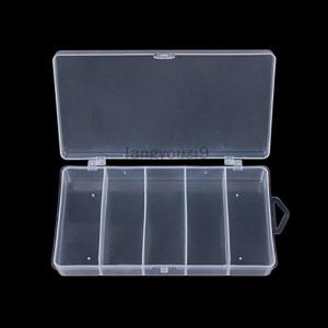 langyouzi9 5 Compartments Fishing Tackle Box Storage Case Fly Fishing Lure Spoon Hook Bait Case Boxes Fishing Accessories Tools
