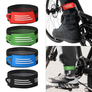 4Pcs Bike Ankle Leg Trousers Pant Bands Clip Strap Cycling Ankle Fastening Belt for Joggings Cycling Climbing Camping