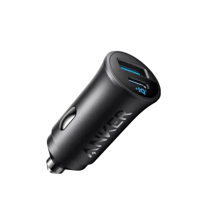 Anker 30W 2-Port Type C Fast Car Charger with 18W Power Delivery and 12W PIQ PowerDrive PD 2 with LED for iPhone 15 Pro Max / 14/13 / 12/11 Pixel iPad A2741
