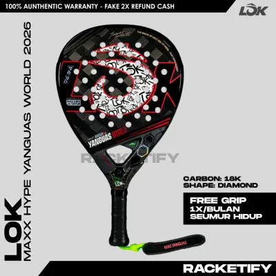 LOK MAXX HYPE 2 YANGUAS WORLD 100% ORIGINAL / Padel Racket Lok Maxx Hype Yanguas World
