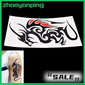 zhaoyanping สติกเกอร์รอยสักชั่วคราวกันน้ำศิลปะบนร่างกาย10.5x6ซมมังกรสักน้ำ