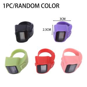 Mini Ring Counter Multi Purpose Counting Tool Fitness Electronic Finger Counter Resettable Clicker Ring Exercise Fitness Timer