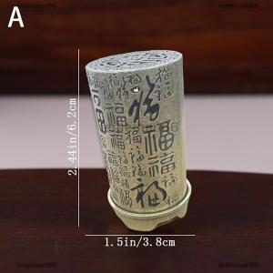 feibeinan66 Alloy Censer Incense Holder Square Cylinder Vertical Incense Indoor Aromatherapy Home Ornament Chinese Inense s
