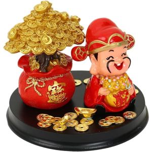 Tượng Thần Tài Hũ Vàng kèm đế - Thần Tài để bàn chiêu Tài Lộc May Mắn TẾT 2026 - SP0447