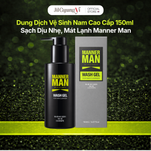 [JILGYUNGYI] Dung Dịch Vệ Sinh Nam Manner Man Wash Gel Làm Sạch Dịu Nhẹ Mát Lạnh 150ml | Hàn Quốc