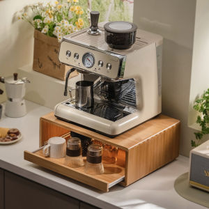 (IN STOCK) LORDWEY Kitchen Storage Rack Shelf Coffee Machine Drawer Rack Organiser Microwave Storage Drawer Organizer