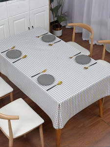 Tablecloth Thickening Lattice Dining Table Cover Durable Encryption Waterproof and Oilproof