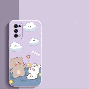 เคสสำหรับศัพท์ Realme 7 pro realme 7i realme c17 เคสศัพท์แบบนุ่ม ซิลิโคนเหลว ป้องกันกันกระแทก ดีไซน์ใหม่สวยงามพร้อมเชือกคล้องสำหรับสาวๆ YTSTXX01