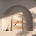With Frame | Subhanallah, Alhamdulillah, Allahuakbar, Allah, Muhammad, Kaabah | 0101 | Minimalist Aesthetic Premium  Abstract Modern Japandi Muji Neutral Scandi Nordic Pastel  Instyle Korean Boho Nude  Calligraphy Home Living  Print Islamic Wall Art Decor. 