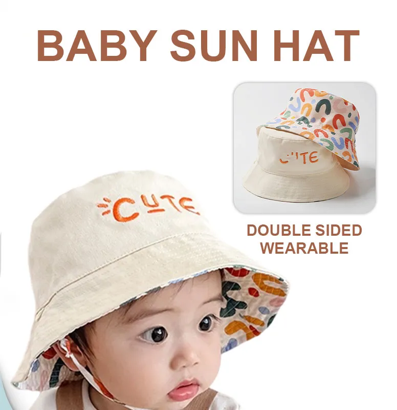 Kidscompany bucket hat for kids caps for kids boy cap for baby boy  Double-sided Wear