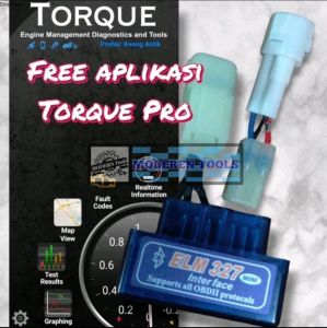 Scanner motor injeksi obd2 ELM 327 untuk sepeda motor Yamaha dan honda