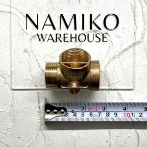 Sambungan Nepel Tee Kuningan 5/8 inch