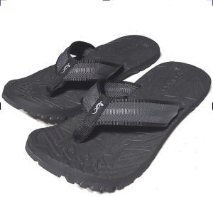 Outdoor slippers SANTH057 1070 black x gray strap with black slipsole (Available Sizes 5 6 7 8 9 10 11 12.)