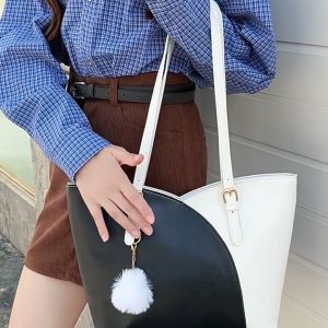 VenusBag Korean New Fashion Large Capacity Tote Bag Women High Quality Shoulder Mommy Bag HandBag Free Pendant