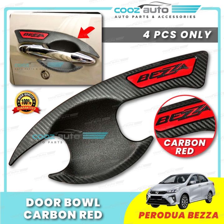 Perodua Bezza Car Door Handle Inner Bowl Inserts Door Bowl Cover Red ...
