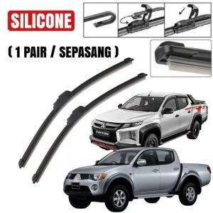 【2PCS】Mitsubishi Triton Wiper Silicone Soft Wiper Blade Windshield Front SF18 SF22