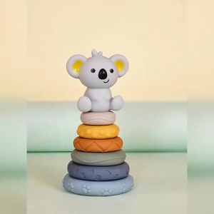 Baby Soft Building Block & Stacking Ring set. Early Learning Bath Toy Teether. Shape Sorters for kids. . HEYBABE