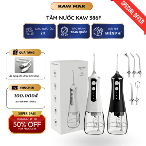 Máy tăm nước cầm tay công nghệ Đức công suất lớn sạc USB 5 đầu tăm thay thế bình chứa 300ml thích hợp cho người niềng răng chăm sóc sức khoẻ răng miệng