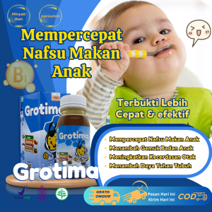Vitamin penambah nafsu makan anak yang bisa dicampur susu / Grotima Vitamin Anak Balita Alami