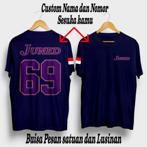 Kaos Custom Nama dan Nomor punggung Suka-Suka Baju Bebas Desain Baju Tshirt Keren terbaru Viral Bisa COD