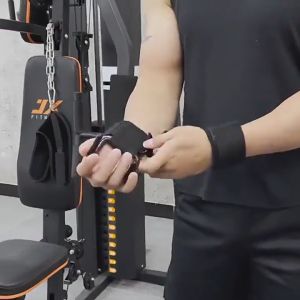 Đai quấn cổ tay có móc thép dày hỗ trợ nâng tạ hít xà đơn - Hàng loại 1