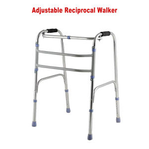WeBOR Adjustable Reciprocal Walker Adult Walker Adjustable Lightweight Foldable Walker For Elderly Adult
