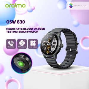 Smartifact by Oraimo OSW-830 Smart Watch ER 1.43”AMOLED Display IP68 Smart Watch Bluetooth Phone Call Meter Step Heartrate