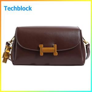 Leather Retro Shoulder Bag for Women Adjustable Shoulder Strap Small Square Bag Solid Color Retro Style Crossbody Bag Crossbody Purse for Daily Use