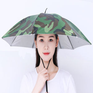 หมวกร่มหัว ป้องกันรังสียูวีง่ายต่อการสวมใส่ 100% กันฝน หมวกตกปลา ครีมกันแดด ร่มกันแดด G3267