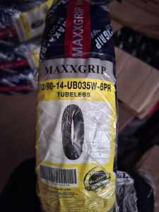 MAXXGRIP UB035W Tubeless Tire 70/90-14 80/80-14 90/90-14 100/80-14 110/80-14 (Free Pito and Sealant)