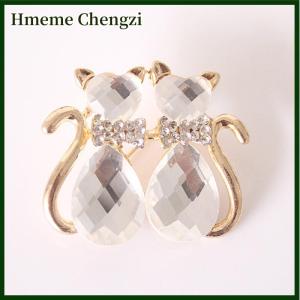 Hmeme Women Brooches Scarf Bling Bling Rhinestone Flower Brooch Pins