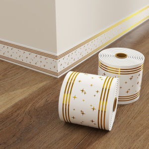 Self Adhesive Skirting Board Baseboard Sticker Wall Sticker Skirting Sticker Wall Border Trim Wall Moulding Peel And Stick Edge Protector Window Sill Wall Corner Tile Border Waist Line Home Decor