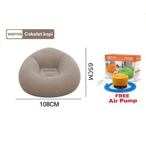 Zeen 4Color Lazy Sofa Lazy Inflatable Sofa Tatami Bed Chairs Thickened PVC Lounger Small Sofa Bed Inflatable Folding Portable Washable