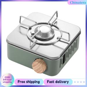 [Chinatera Flagship Store] Camping Cassette Stove with Storage Bag Picnic Cooking Stove Multi-Purpose Mini Cassette Stove for Hot Pot Grilling BBQ