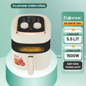 Nồi chiên không dầu nhập khẩu FUJIHOME - Dung tích 5 lít - 8 lít - 92 lít - 12 lít - Công suất 1800W - Menu cài đặt sẵn - Dã đông tự nhiên - Tự ngắt khi quá tải - Bảo hành điện tử toàn quốc 24 tháng