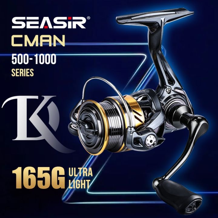 SEASIR Cman 500/800/1000 Micro Spinning Fishing Reel Ultralight 7 1BB Gear  Ratio 5.4:1 Bfs (165g/Max Drag 6kg)