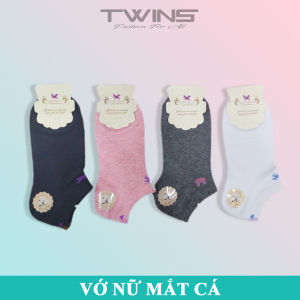 Vớ/tất nữ cổ ngắn trơn cao cấp Gentry Carriage chất cotton siêu co giãn thấm hút mồ hôi chống hôi chân thoáng khí