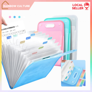 A4 File Organizer Bag / Portable File Folder / Office Documents Storage / Paper Organizer/Rainbowculture