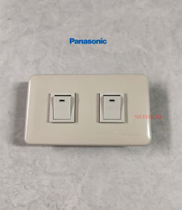 Panasonic ชุดสวิทซ์ทางเดียวสองตัวรุ่นเก่าพานาโซนิค national