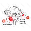 Ổ cụm/Van an toàn 2 cấp chống nổ bếp gas mini, bếp gas du lịch, bếp nướng Namilux 2S DOUBLE SAFETY, NA-194AS, PL-1921AS, PL-1921PF, GM2120PS... 