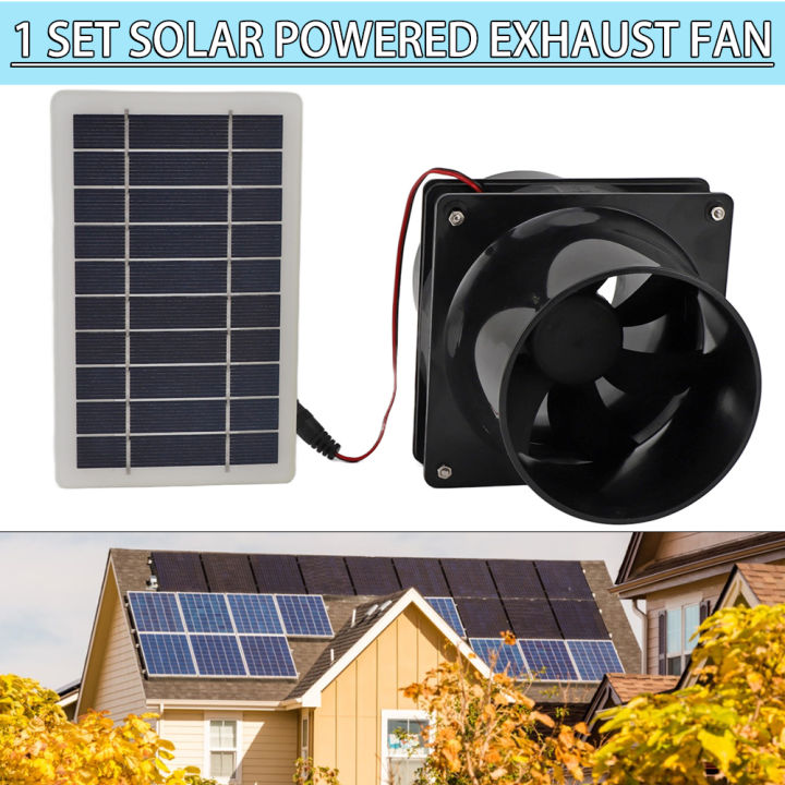 Outdoor Exhaust Fan Solar Panel Exhaust Fan 12V Cooling For Boats