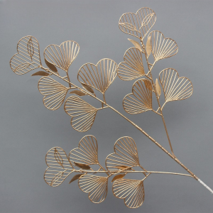 MGBT23 - BT31 Bunga Gold Golden Leaf Golden Flower Artificial Flower Gold Shell Ginkgo