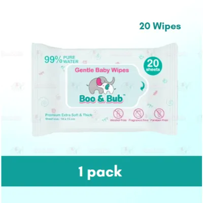 🐘Boo & Bub🐘Baby Hand Mouth Wipes / Wet Tissue | Alcohol-free paraben-free fragrance-free wipe / Tisu Basah Bayi