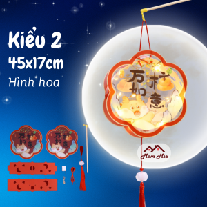 [MỚI 2024] Lồng đèn Trung thu DIY kèm đèn LED lồng đèn cho bé - LD024. Mid-Autumn Festival Lantern