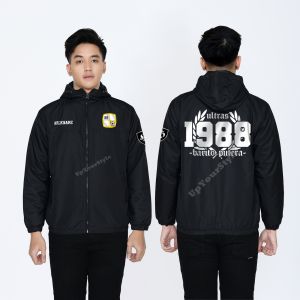 Jaket Parasut Ultras Bola Barito Jaket Pria Wanita Anti Air Anti Angin Bisa Tambah Nama/Logo Sablon